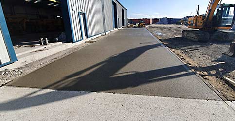 outdoor concrete slab floor