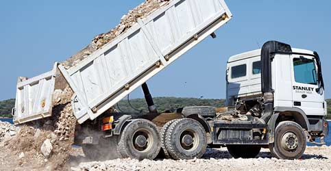 ipper dumper truck aggregate supply